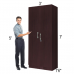 2 Door Plywood Wardrobe, Color Jade Black