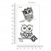 Owl Key Temporary Tattoo Stickers