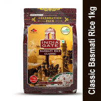 India Gate Basmati Rice Pouch, Classic, 1kg