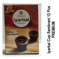 Iyarkai Premium Cup Sambrani Brown 12 Pcs