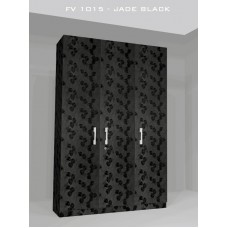 3 Door Plywood Wardrobe, Color Jade Black