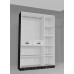 3 Door Plywood Wardrobe, Color Jade Black