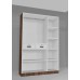 3 Door Plywood Wardrobe, Color Santafe Wood