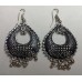 German Silver Oxidized Brass Dangle and Drop Tribal Design Earrings