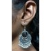 German Silver Oxidized Mirror Silver Beads Earrings for women's and girls Alloy Drops & Danglers Earrings