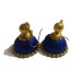 Stylish Hook Multi color Silk Thread Earring Fabric, Plastic, Silk Dori Jhumki Earring