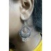 German Silver Oxidized Brass Dangle and Drop Tribal Design Earrings