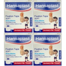 Hansaplast Fixation Tape soft 5cm x 9.14m - 4 Tapes