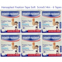 Hansaplast Fixation Tape soft 5cm x 9.14m - 6 Tapes