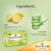 Santoor Aloe Fresh Soap, 125g, Pack of 6 with Aloe Vera and Lime