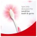 Colgate Gentle Sensitive Ultra Soft Bristles Toothbrush - 4 Pcs with 4 Hygiene Caps Ultra Soft Toothbrush