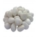 Aquarium / Garden Decor White Medium Size Polished Marble Pebbles Stone Aquarium Substrate 1Kg - Kandharam™