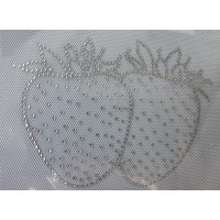 Two Cherries Rhinestone Hotfix Iron on Clothes