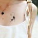 Cat Temporary Tattoo Black Stickers