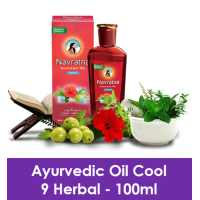 Navratna Ayurvedic oil cool hair with 9 herbal ingredients 100ml