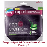 Godrej Rich Creme Burgundy 4.16 Pack of 6