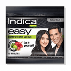 Indica Easy Shampoo Hair Color Natural Black Pack of 6