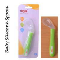 Baby Silicone Spoon Green Color