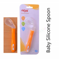 Baby Silicone Spoon Orange Color