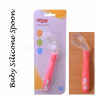 Baby Silicone Spoon Pink Color