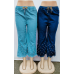 Denim Solid Plain Palazzo Set of 2