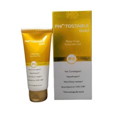 Photostable Gold matte Finish Suncreen gel spf 55